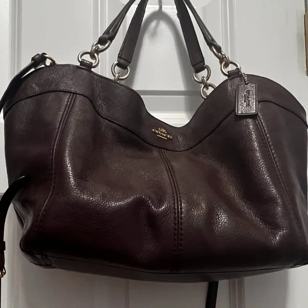 Coach Lexy pebble leather bag F23537 crossbody and shoulder bag